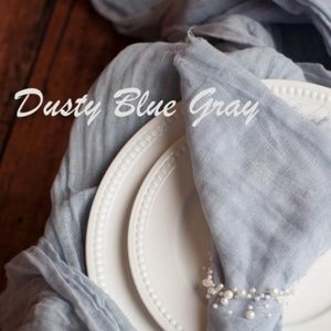 Light Dusty Blue Table Runner Gauze 10 ft / 120 in